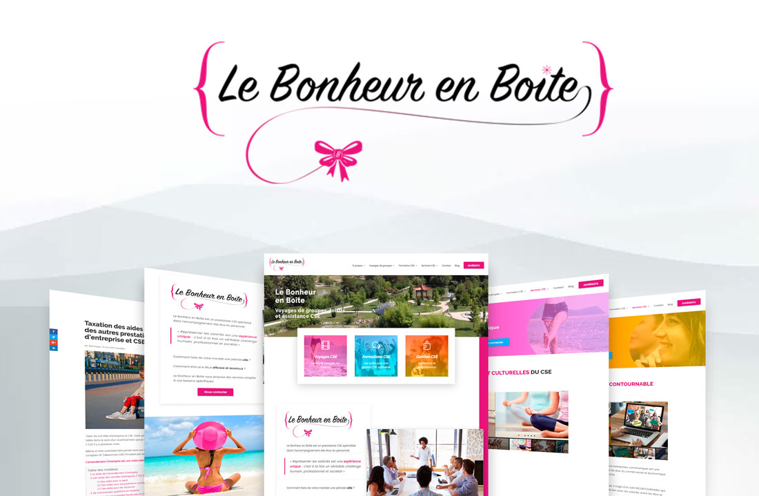 Showcase Tell It site Le Bonheur en boîte